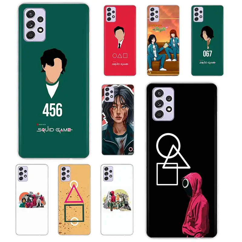 

Squid Game TV 456 Case Coque For Samsung Galaxy A52 A51 A71 A72 A22 A32 A42 A50 A70 A21S A31 A41 A40 A30 A11 A12 F52 Cover Funda