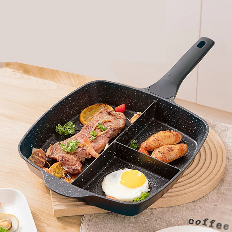 3-In-1 Non Stick Frying Pan Crepe Maker Cooking Wok Pot Korean Cookware Breakfast Egg Skillet Kitchen Utensils | Дом и сад