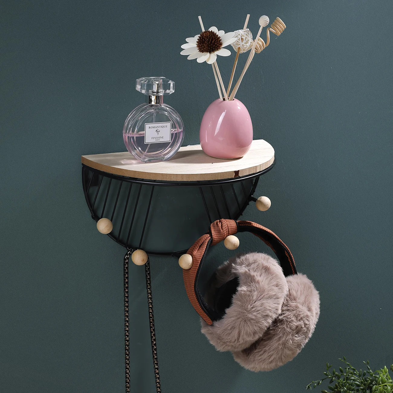 Настенный Органайзер полукруговой Тип разделительный крючок полка креативная