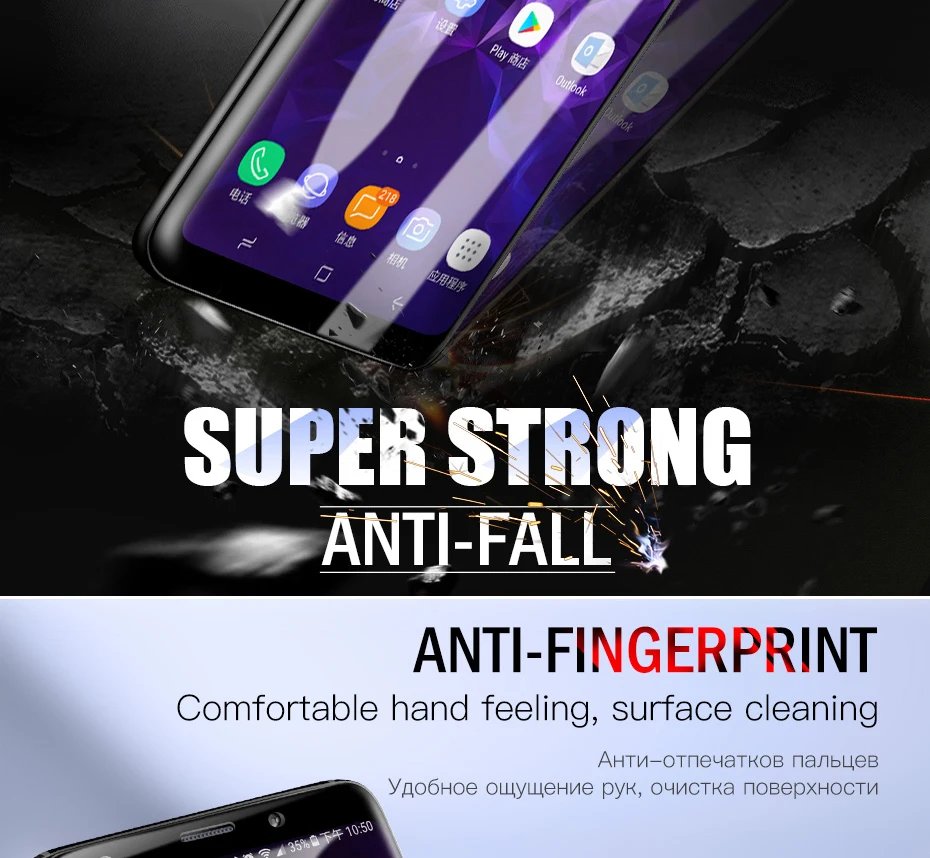 2 шт Гидрогелевая Защитная пленка для samsung Galaxy S10 S9 S8 Plus Защитная пленка для samsung Note 9 8 S7 S6 Edge не стекло