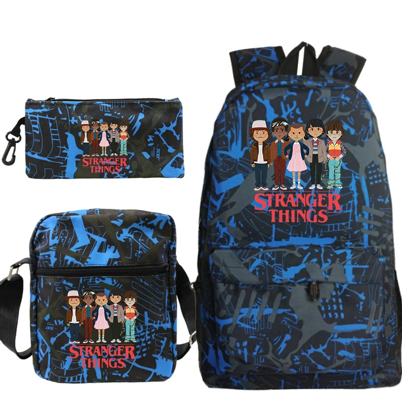 Рюкзак Plecak Mochila Stranger Things 3 рюкзак сумка для книг шт./компл. футляр на плечо школьные
