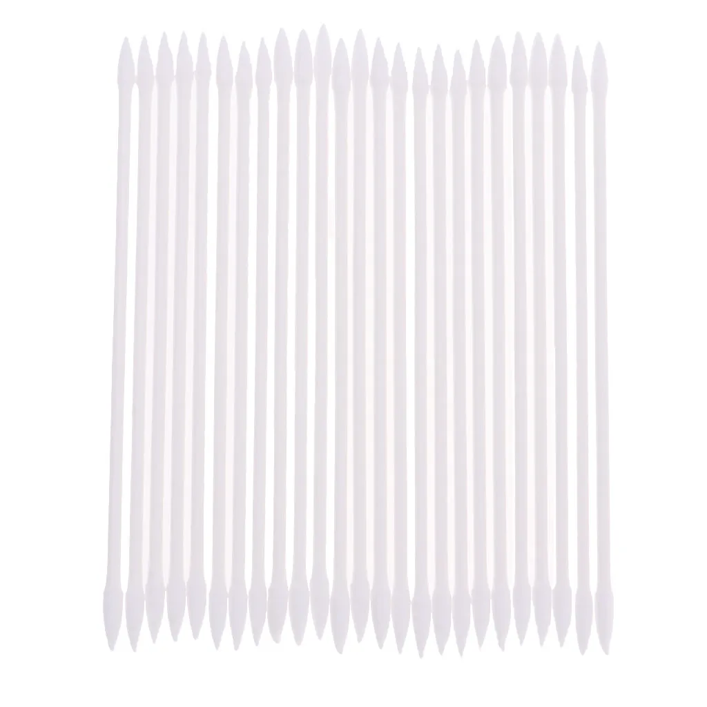 Bastoncillos de algod&oacute;n de 3 pulgadas, bastoncillos de algod&oacute;n de doble punta con palos de pl&aacute;stico, paquete de 24 unidades-3