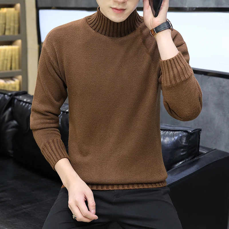 

Turtleneck Sweaters Men Thick Warm Winter Sweater for Men New Casual Pull Homme Cotton Pullover Men Slim Sweaters
