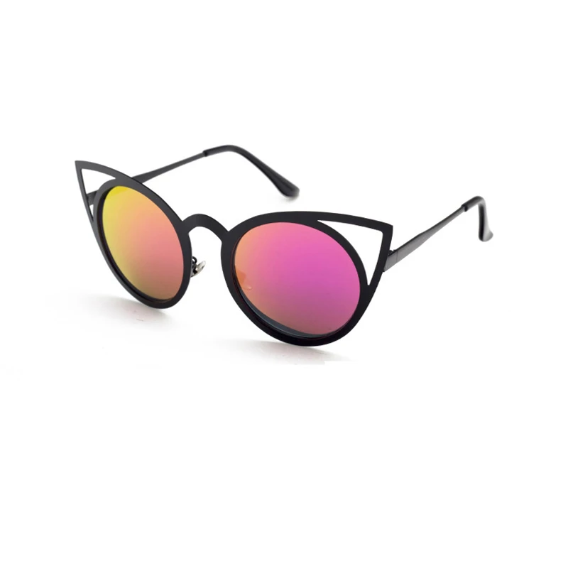 Красивые сексуальные солнцезащитные очки кошачий глаз Женские Ретро зеркальные