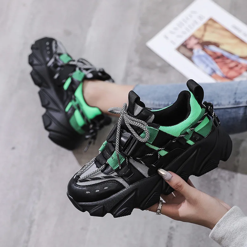 Женские повседневные туфли Осенние яркие износостойкие белые кроссовки на