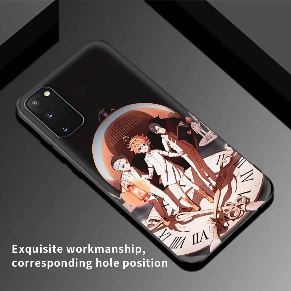 

Promised Neverland Case For Samsung Galaxy S10 S20 FE S21 S8 S9 Plus Note 20 9 8 10 Lite Black Shell Phone Funda Capa