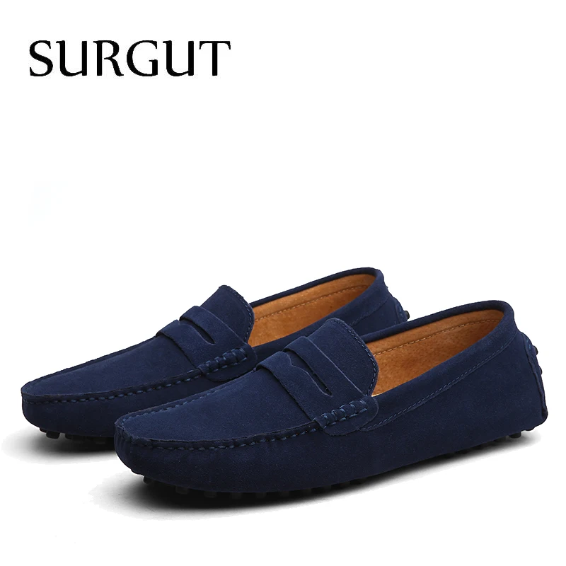 SUGRUT Brand Summer High Quality Soft Flat Shoes Male Casual Driving Slip On Lazy Men Flats Moccasins Loafers Size 38~50 | Обувь