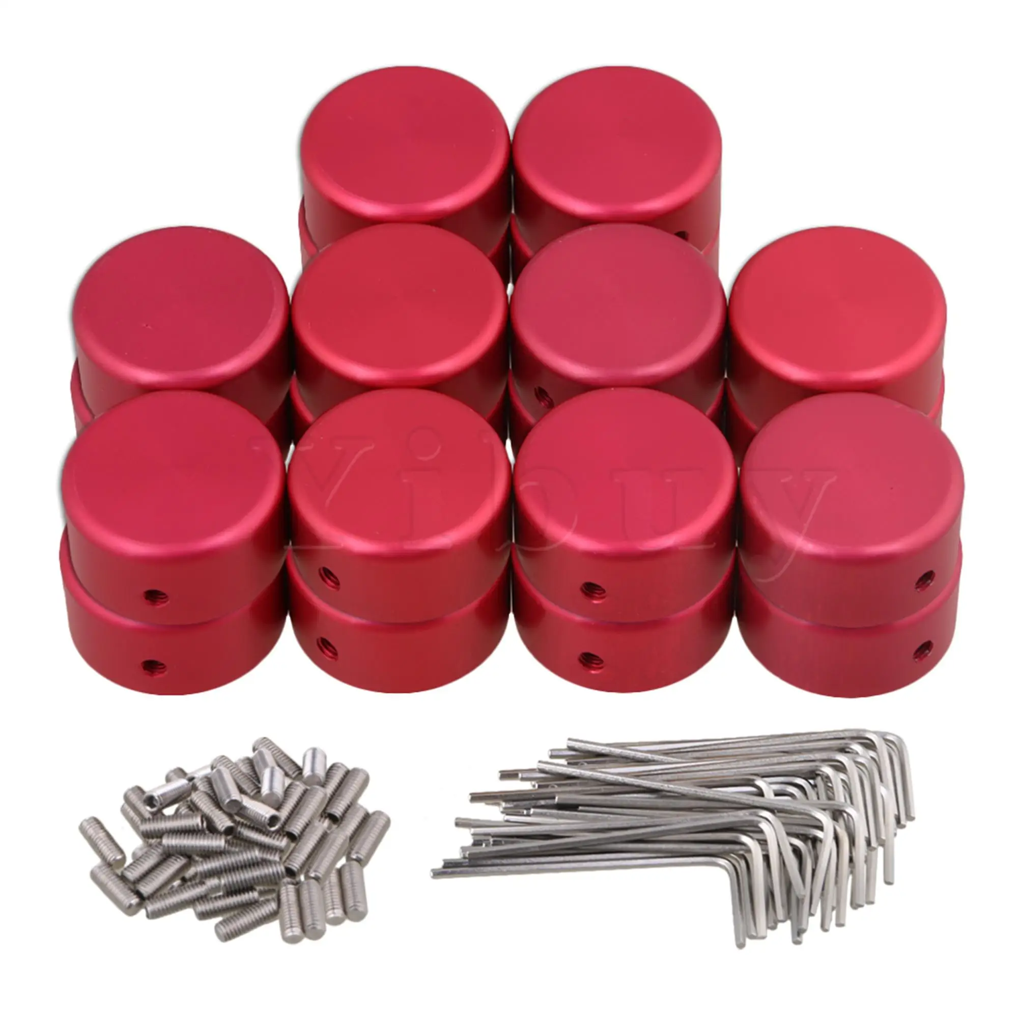 

Yibuy 20 шт. красные гитарные эффекты аксессуары Stomp Переключатель педаль коробка ножная крышка