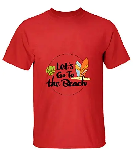 

Go To Beach T Shirts for Man New 2020 Summer Mens Tee Cool Breathable All Cotton Short Sleeve T-Shirt