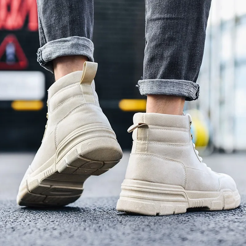 

Suede Military Boot Outdoor Waterproof Boots for Men Winter Shoes Fashion New Warm Snow Boots Men Anti-skid Mens Winter Sneakers