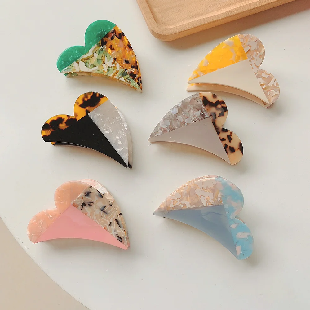 

2021 Корейская уксусная кислота любовь Instagram ветер Сращенные волосы металлическая модная задняя часть головы акула зажим