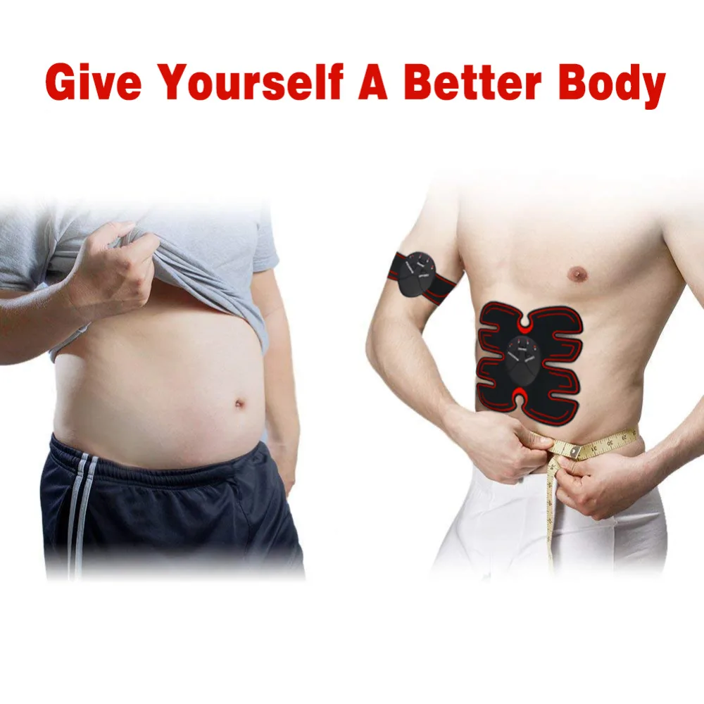 Тренажер для мышц живота Вибрационный массажер упражнений стимулятор