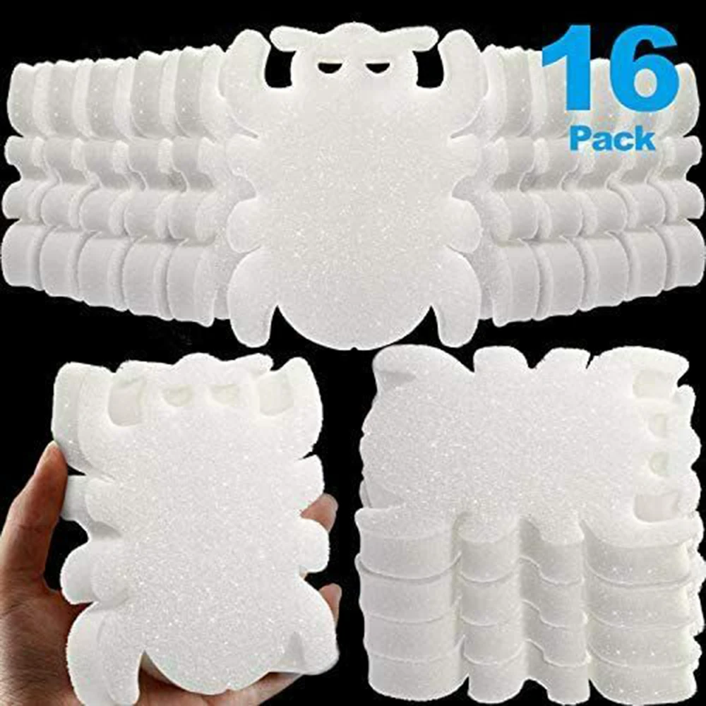 

16PCS Creamy Oil Absorbing Scum Sponge For Hot Tub Swimming Pool And Spa Oil Absorbing Sponges