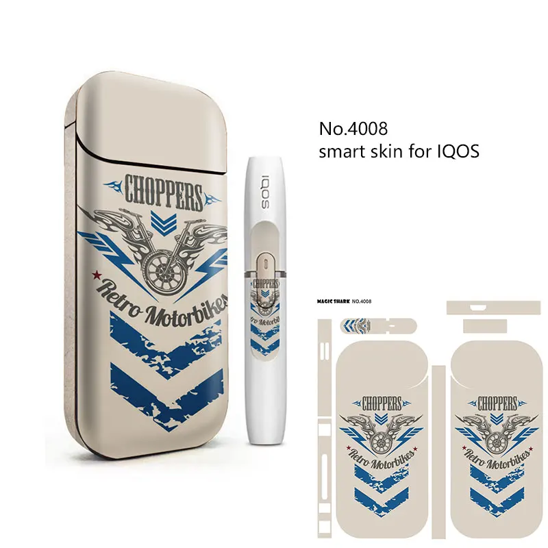 Волшебная Акула Череп 3 м печатная наклейка для IQOS 2 4 Plus аксессуары электронных