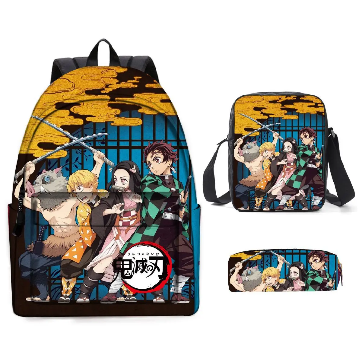 3 шт. рюкзак для ноутбука сумка мессенджер на плечо косплея|Мужские рюкзаки| |