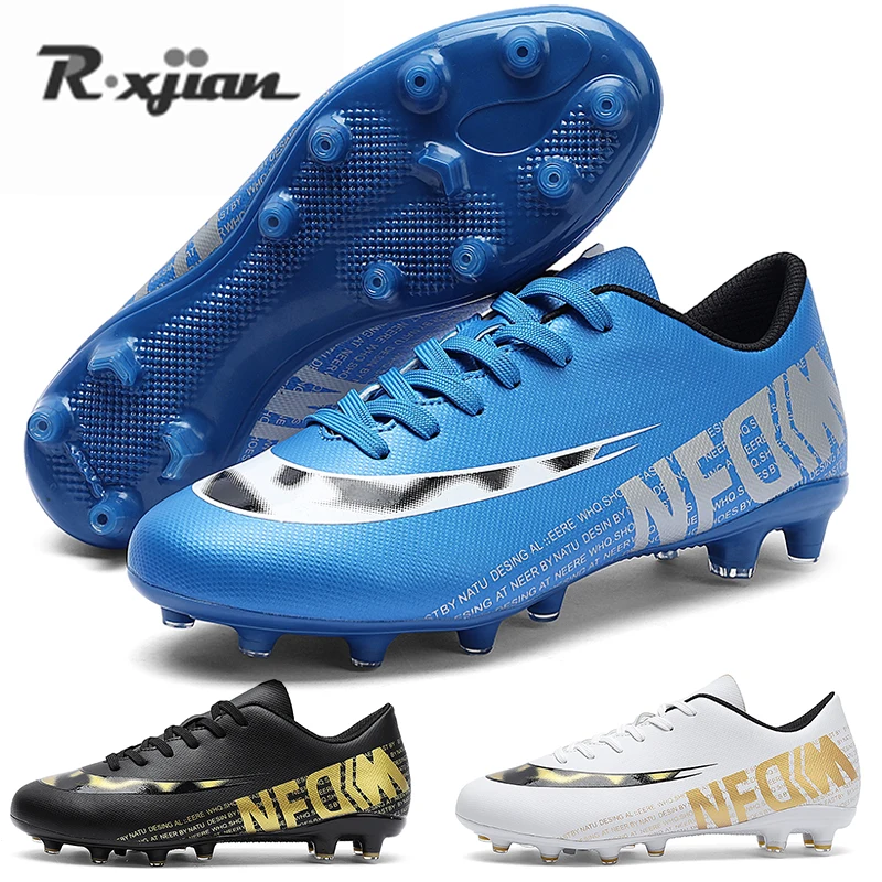 

Новейшая Молодежная футбольная обувь R.xjian, профессиональная тренировочная обувь для стадиона, нескользящая водонепроницаемая и дышащая с ...
