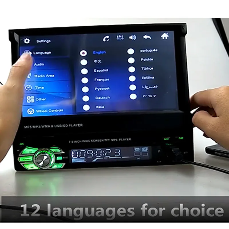 Автомагнитола bluetooth MP5 autoradio Audio auto Stereo FM Bluetooth 1 DIN 7-дюймовый сенсорный экран зеркала ссылка автомобильный радиоприемник
