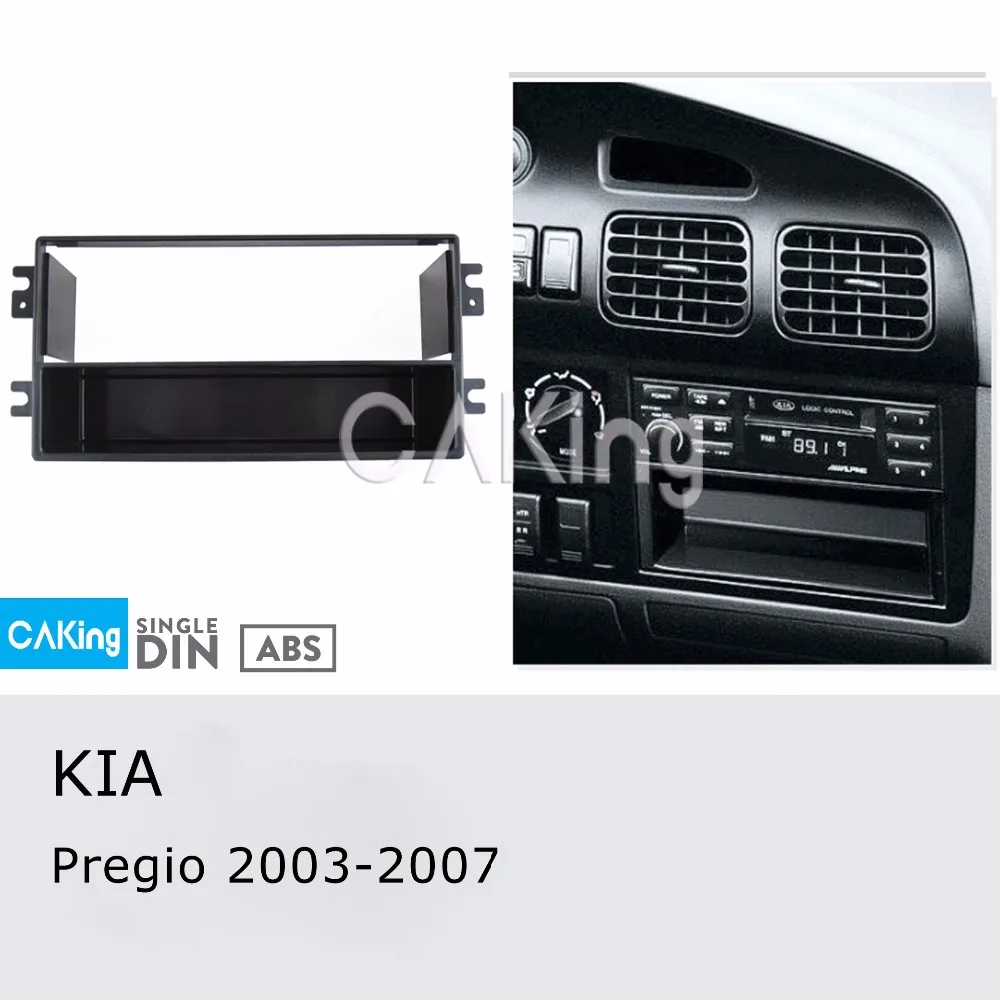 Одна Din Автомобильная фасция Радио панель для KIA Pregio 2003 2007 Dash комплект установка