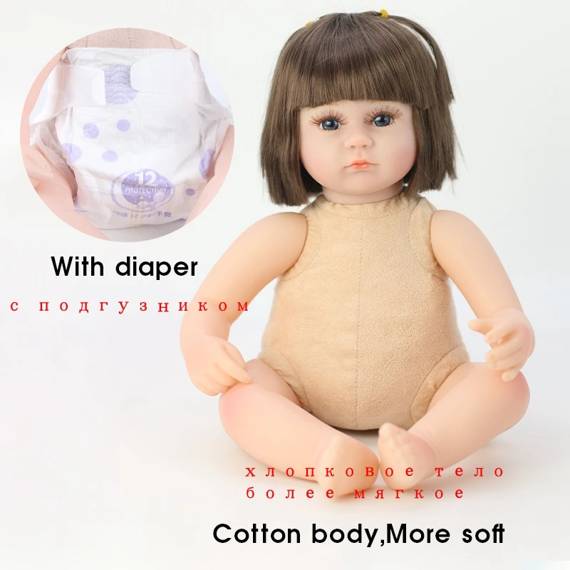 

42CM Baby Reborn Dolls Soft Vinyl Toys For Girls Adorable Reborn Baby Girl Realistic Newborn Birthday Present Doll