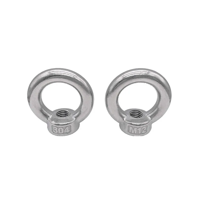 Подъемная гайка. Eye nut/проушина - m10 142-27 steel galv. Кольцо в форме гайки. Предохранитель с гайкой на муфту авш 01. Ring nut.