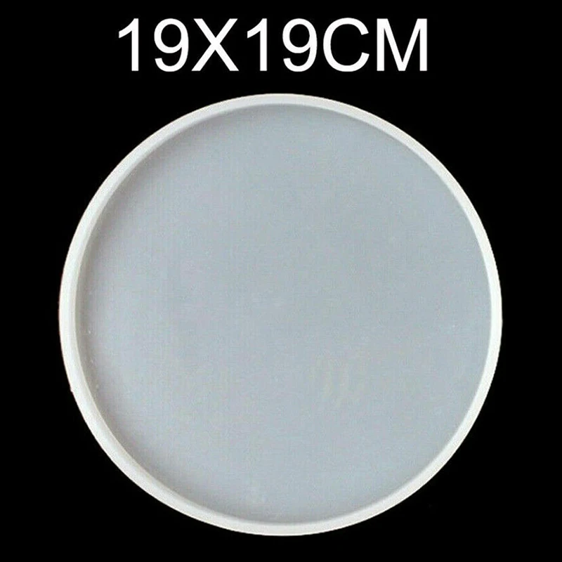

1pc 14/19cm Resin Craft Round Coaster Casting Mold Silicone Jewelry Making Mould Home Decoration Handmade Tools