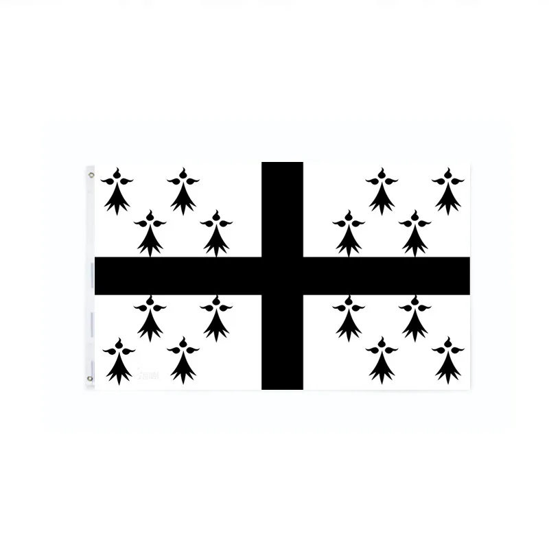 

Флаг Бретань, исторический флаг из полиэстера, высококачественное украшение для дома с принтом, подвесной флаг Бретани, баннер