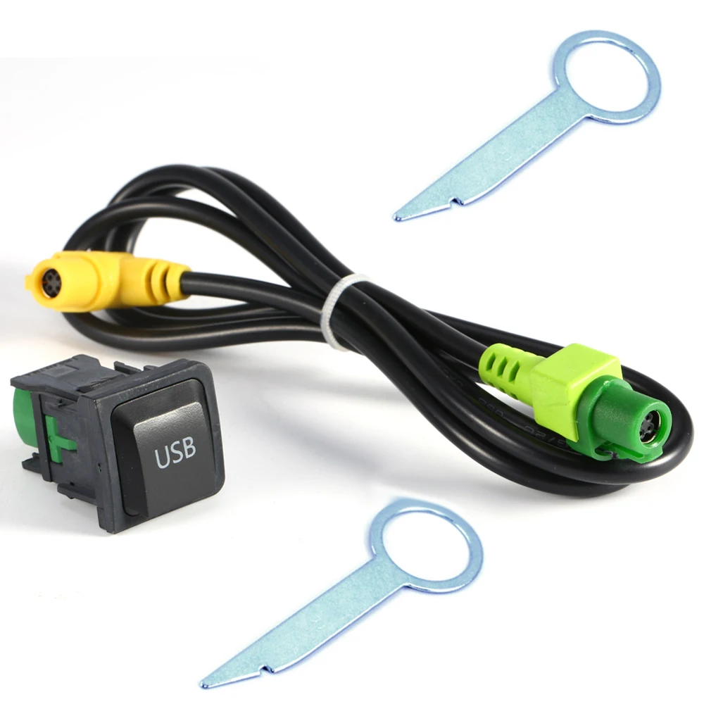 USB Кабель адаптер для Volkswagen RNS315 кнопка переключения GOLF Passat CC RCD510|vw usb|jetta mk5jetta button |