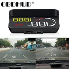 Дисплей на лобовое стекло WiiYii M10 HUD OBD2, проектор на лобовое стекло, защита от превышения скорости, сигнализация безопасности, температура воды, обмин, с блендой