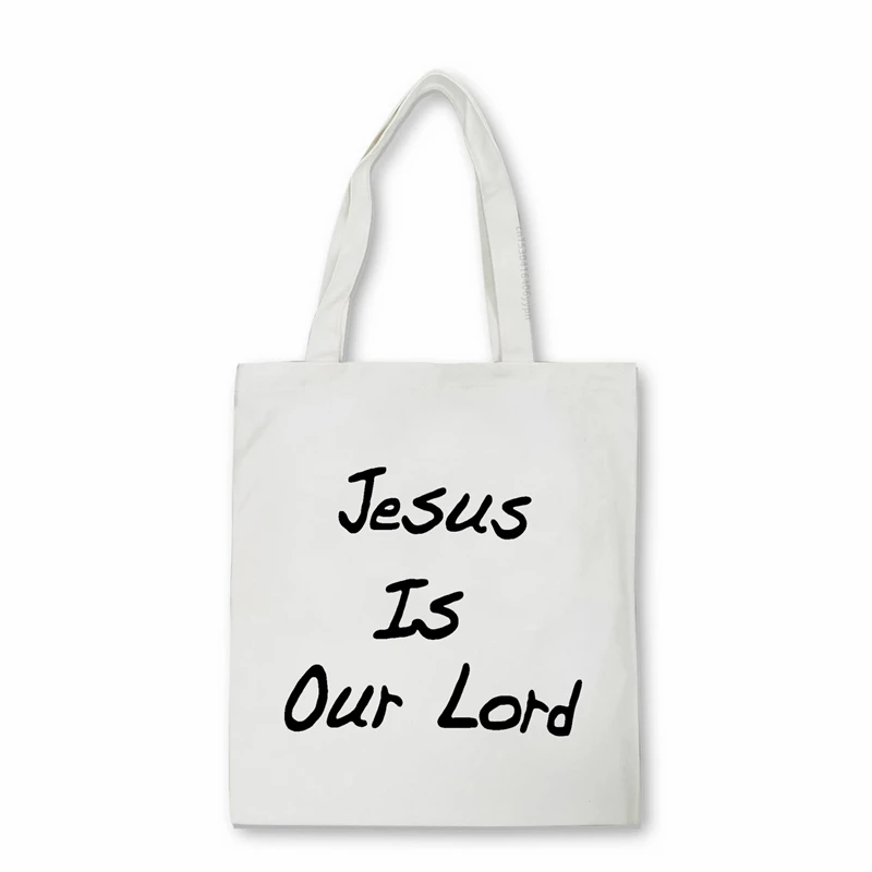 Женская сумка для покупок с принтом Иисуса наш властелин | Багаж и сумки