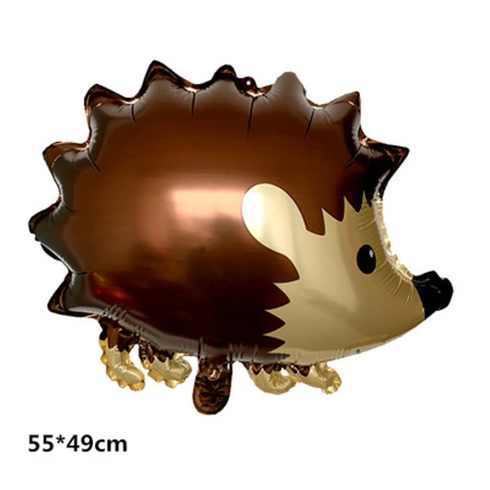 

1pcs Big Cartoon Animal Raccoon Squirrel Hedgehog Fox Balloon 18inch Round Helium Foil Balloons Forest Party Birthday Decoration