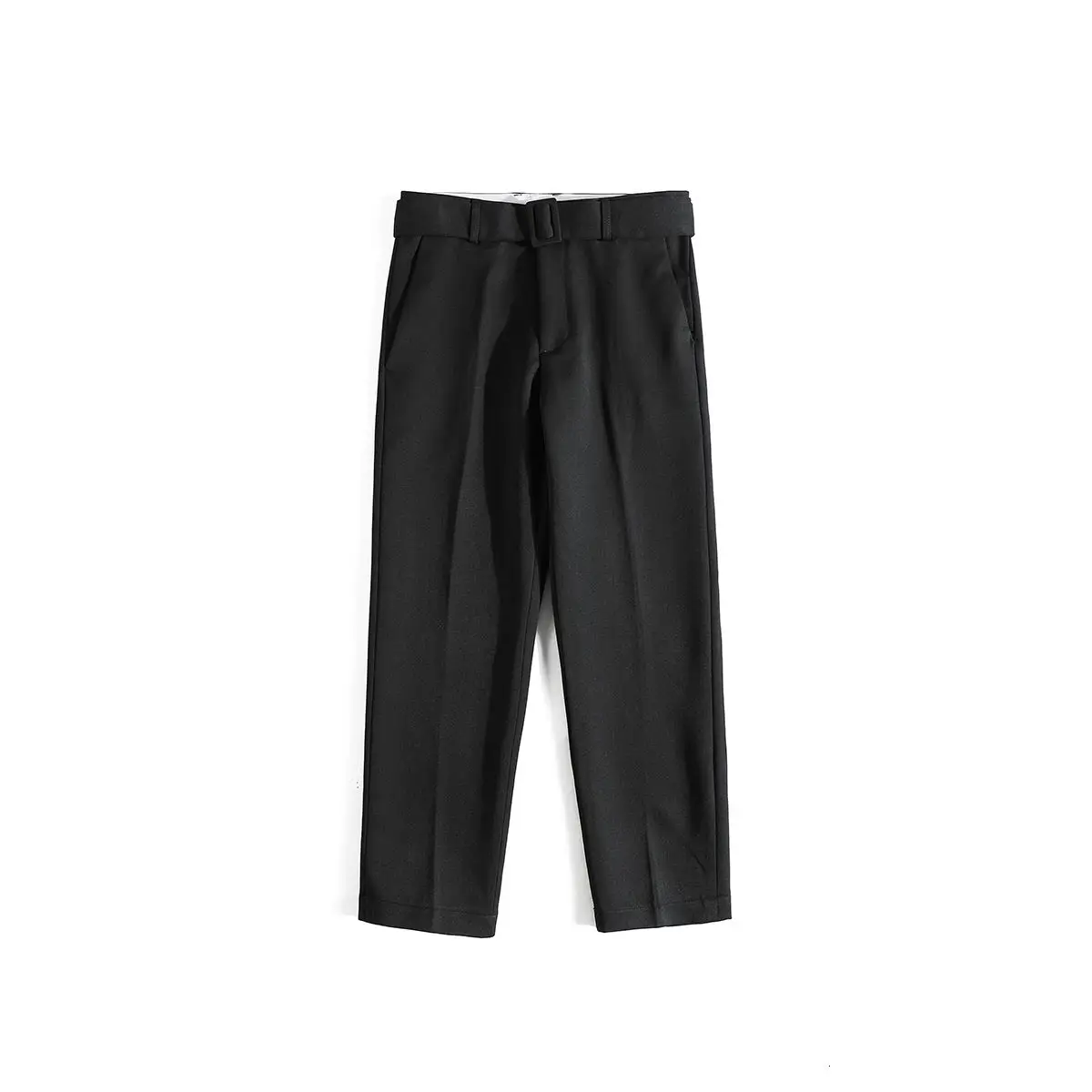 

2021 Men's Slim Fit Casual Pants Business Design Cotton Casual Pants Formal Stripe Trousers Fashion Grey/black Color Suit Pants