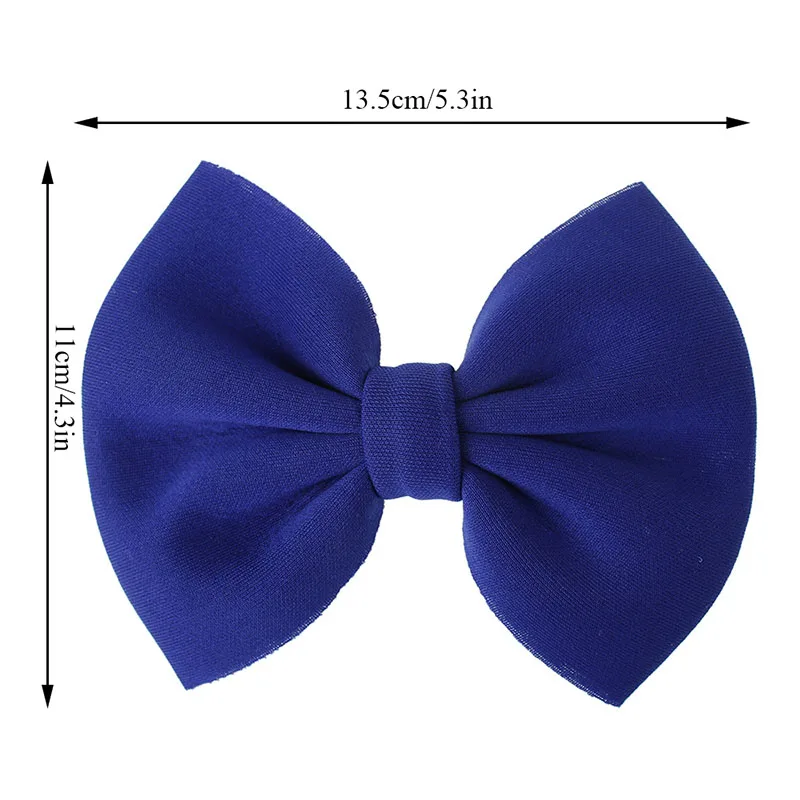 Модные заколки для волос с бантом девочек однотонные милые большим популярные