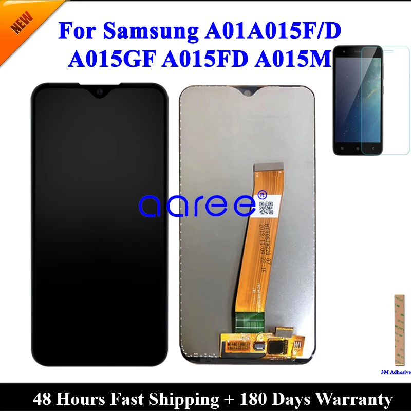 ЖК-экран для Samsung A01 A015F 2020 ЖК-дисплей M01 M015F с сенсорным дигитайзером в сборе |