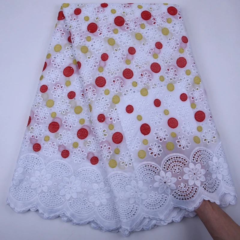 

Африканская Хлопковая кружевная ткань 2020, Высококачественная кружевная швейцарская кружевная ткань с отверстиями для свадебного платья, н...