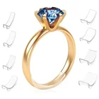 Силиконовое невидимое кольцо 8 размеров s, регулятор размера кольца, регулирующая Подушка, пружинный маленький редуктор артефакт, кольцо размера r, подходит для любых колец