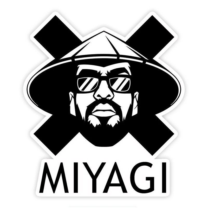 

15CMx17CM Hip Hop Star MiyaGi KK Vinyl Car Sticker Decal Auto Car Stickers Car Accessories