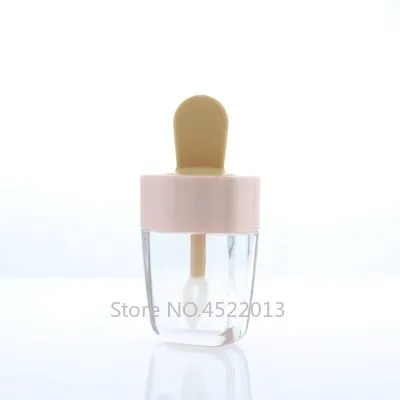 5 мл 6 градиентный розовый и синий блеск для губ пустой черный флакон губной