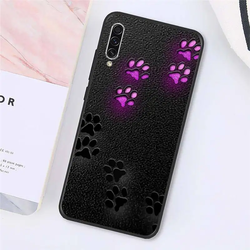

Dog Foot Paw corlorful pattern Phone Cases For Samsung galaxy S 9 10 20 A 10 21 30 31 40 50 51 71 s note 20 j 4 2018 plus