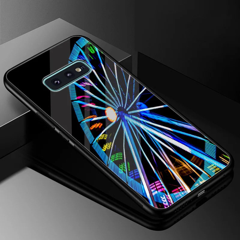 Колесо обозрения закаленное Стекло Чехол Зеркало для samsung Galaxy A10 A20 A30 A40 A50 A60 A70 S7
