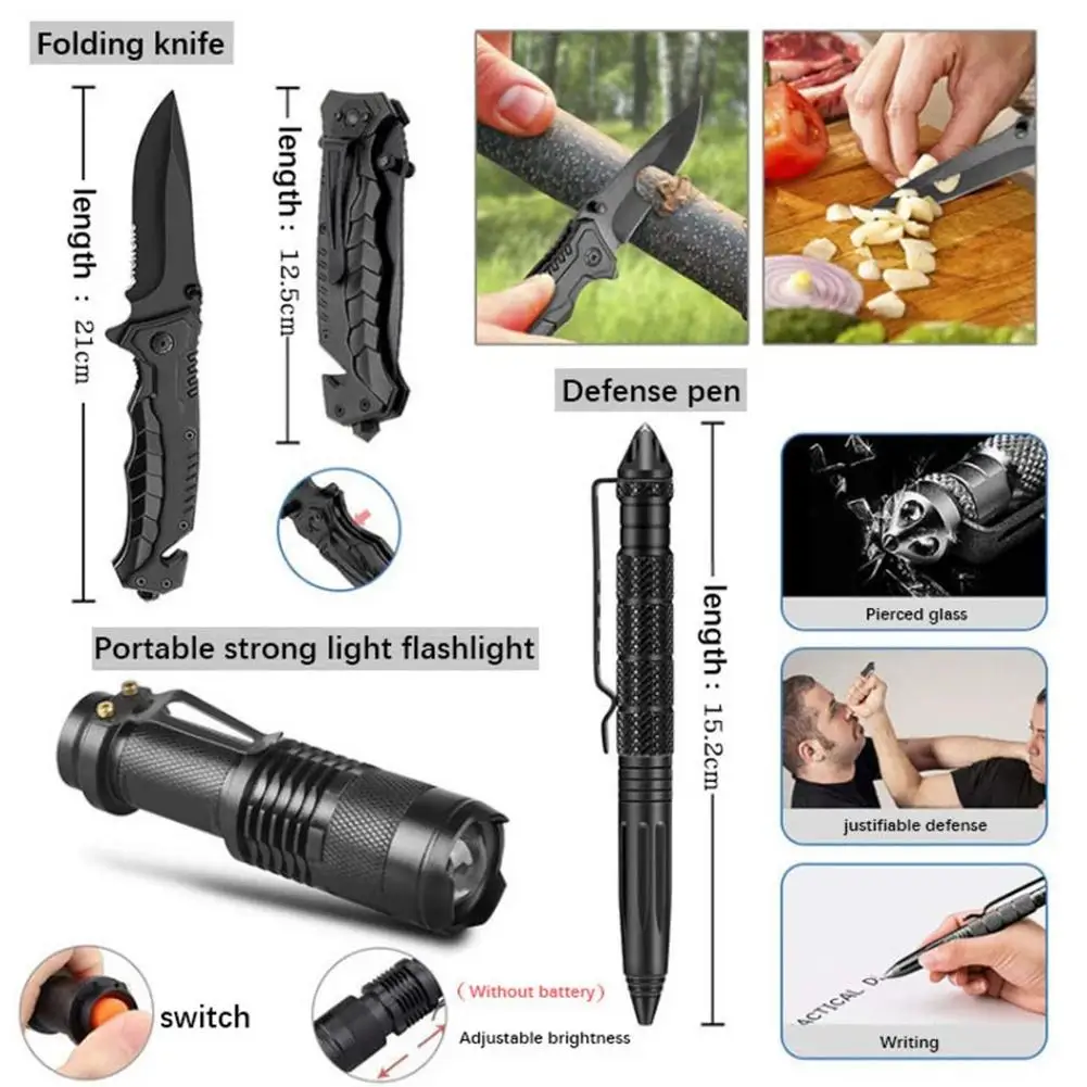 

Adventure Emergency Kit For Outdoor Camping Multi-function Tool Field Survival Equipment First Aid Survival Kit