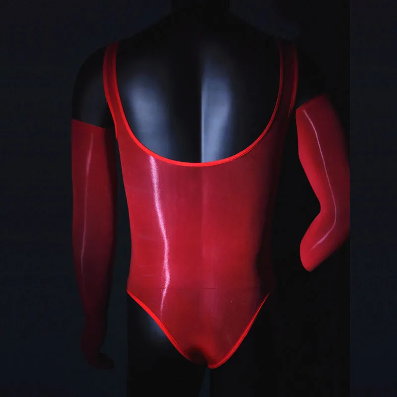 Сексуальное мужское нижнее белье глянцевый Шелковый купальник с мешочком для