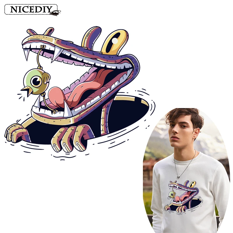 Патчи для одежды под крокодила и птиц|Заплатки| |