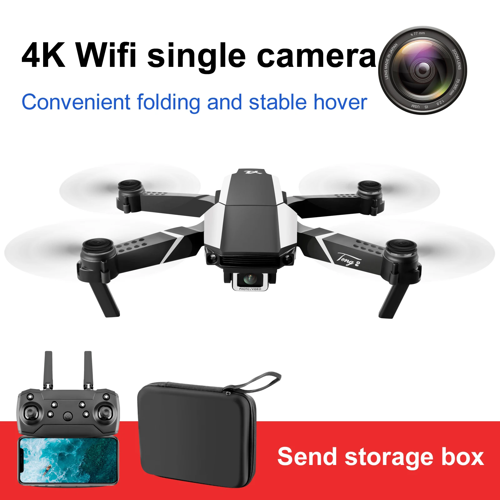 

Mini drone with camera for adult long time 4 18k 1080 1080p 1/2 camera,