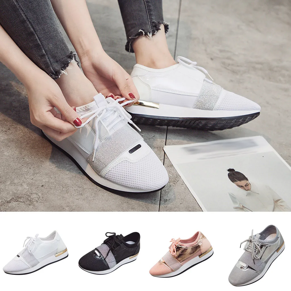 

Women Shoes Soft Foundation Shoes Sneakers Women Large Size Brand Multicolor Platform Shoes Ladies Footwear Breathable Sneakers