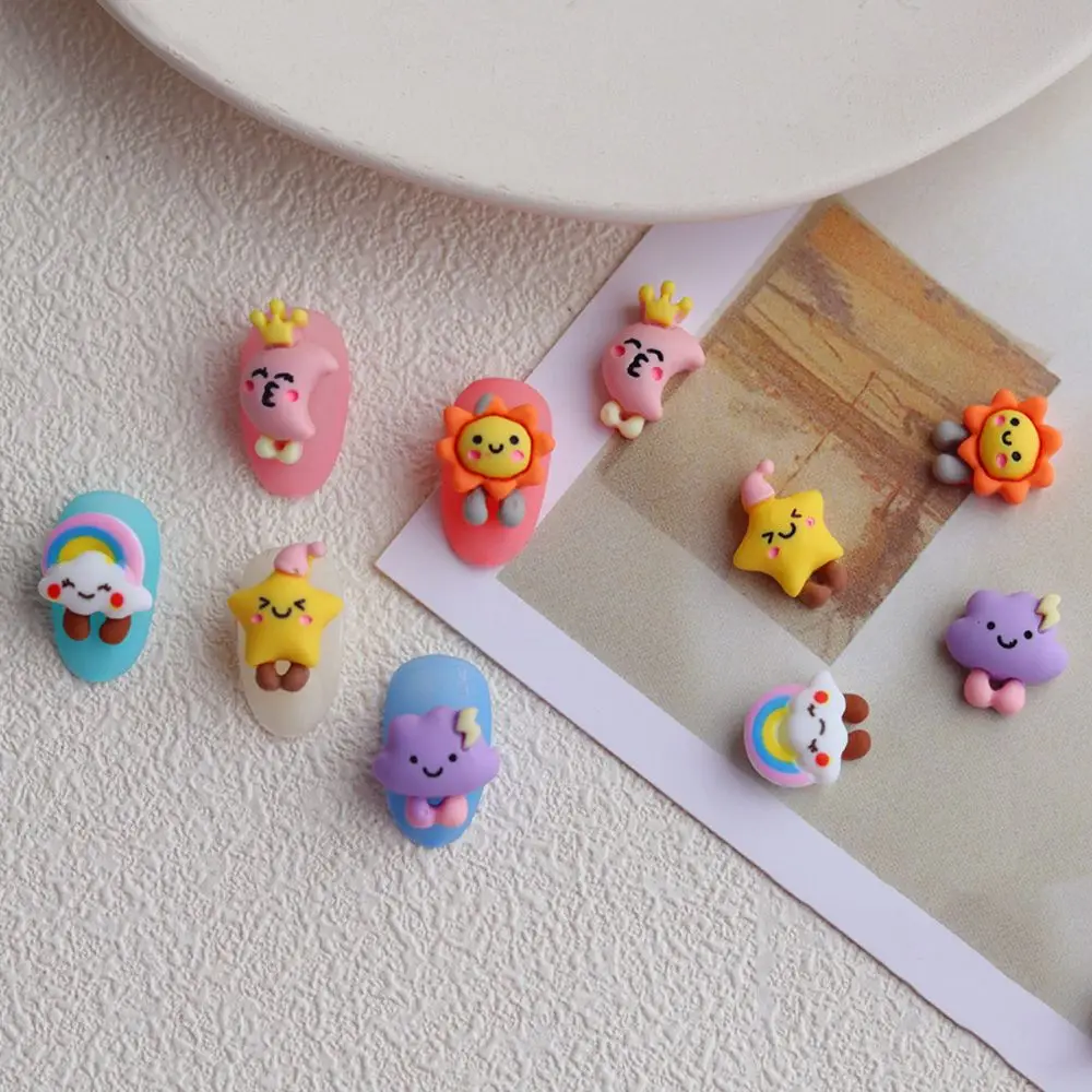 

Cartoon Resin 3D Nail Art Decorations Rainbow Cloud Banana Cute Manicure DIY Decoration Rhinestones Jewelry Accessories