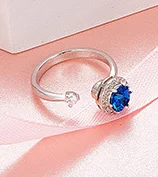 

YTF1342 925 Sterling Silver Ring women's imitation ring zircon women's ring
