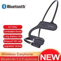 as3 air bone conduction headset bluetooth 5 0 ear hook headphones with mic for handsfree calling ipx5 waterproof earphones
