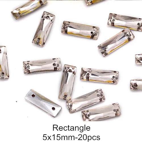5x15mm-20pcs Камни в форме капли стеклянные стразы с круглым белым циферблатом и пришить остроконечные Стразы прозрачный лошадиный глаз Sew On Stone для украшения одежды B3172 - Цвет: 5x15mm-20pcs