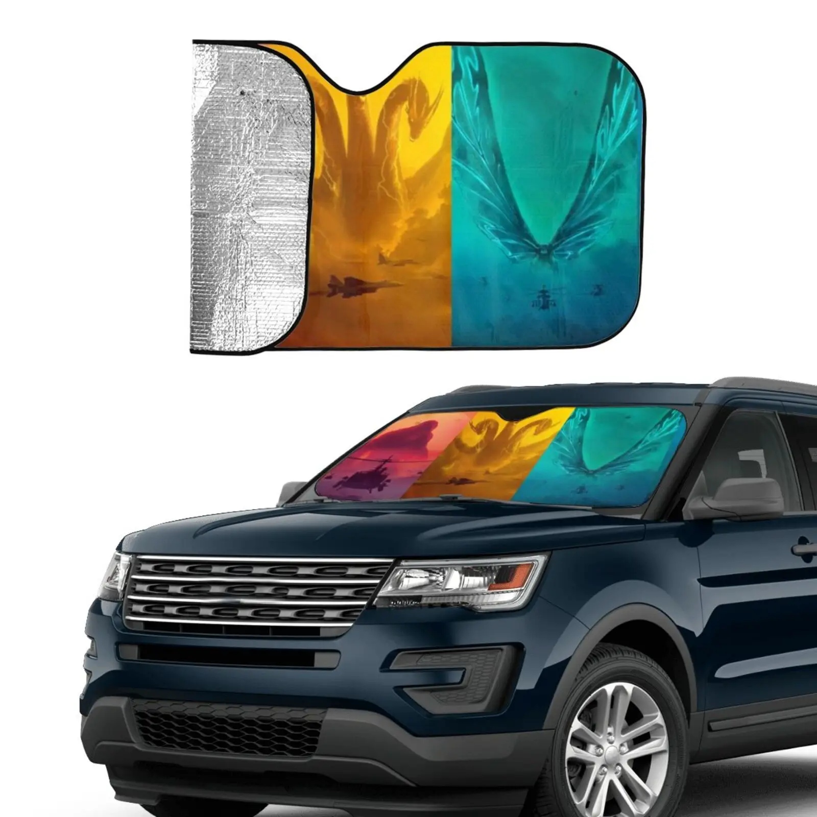 

Car Accessories 3d Custom Monster Movie Windshield Sunshade Car Front Window Visor Car Products
