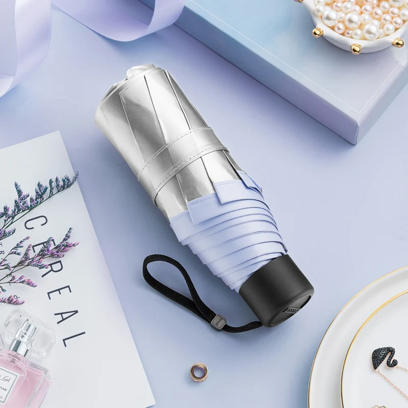 Мини-зонт складной цветной женский рюкзак с защитой от ультрафиолета и дождя EB50YS